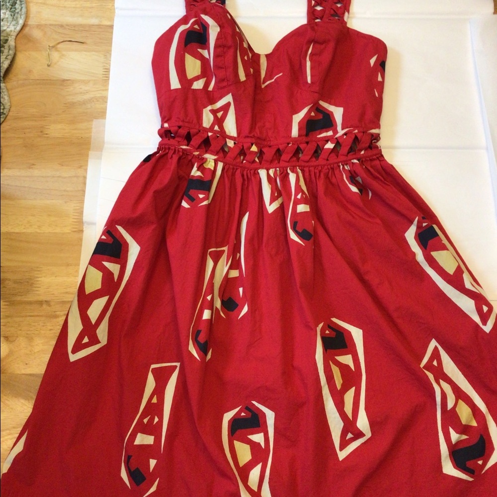 French Connection Dress, contemporary style new, red, excellent